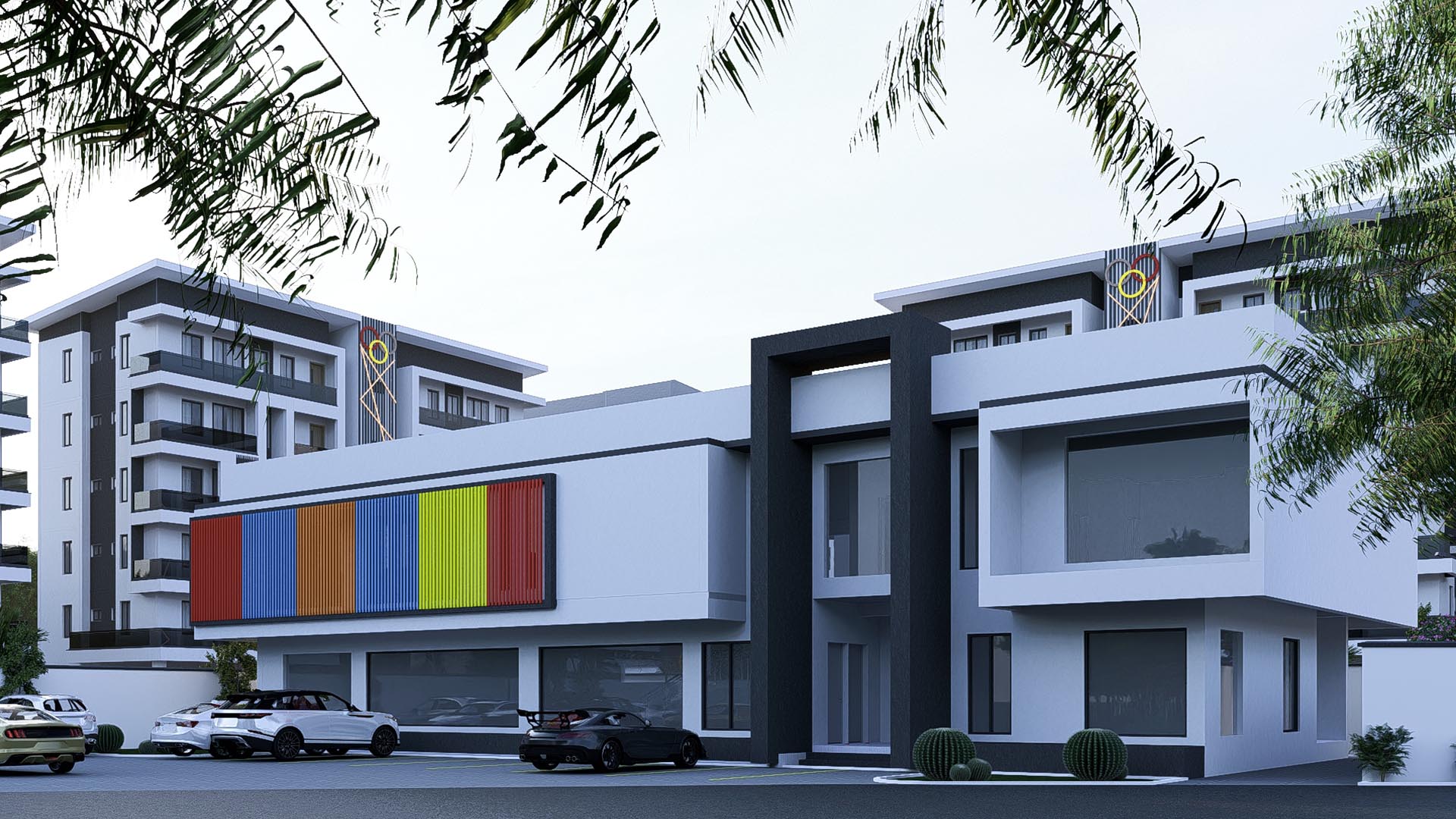 Landscaped shared spaces and residences